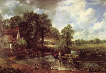 ブルック川の流れ Painting - ヘイ・ワインのロマンチックな風景 ジョン・コンスタブルの流れ